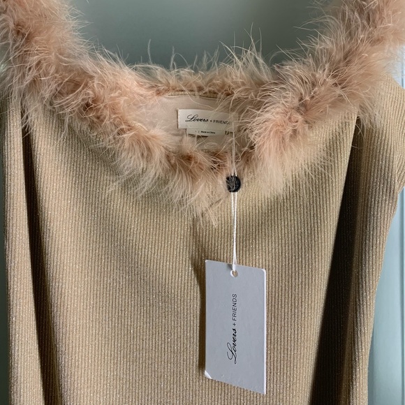 LOVERS AND FRIENDS, Nude Shimmer Courtney dress NWT - Picture 8 of 12